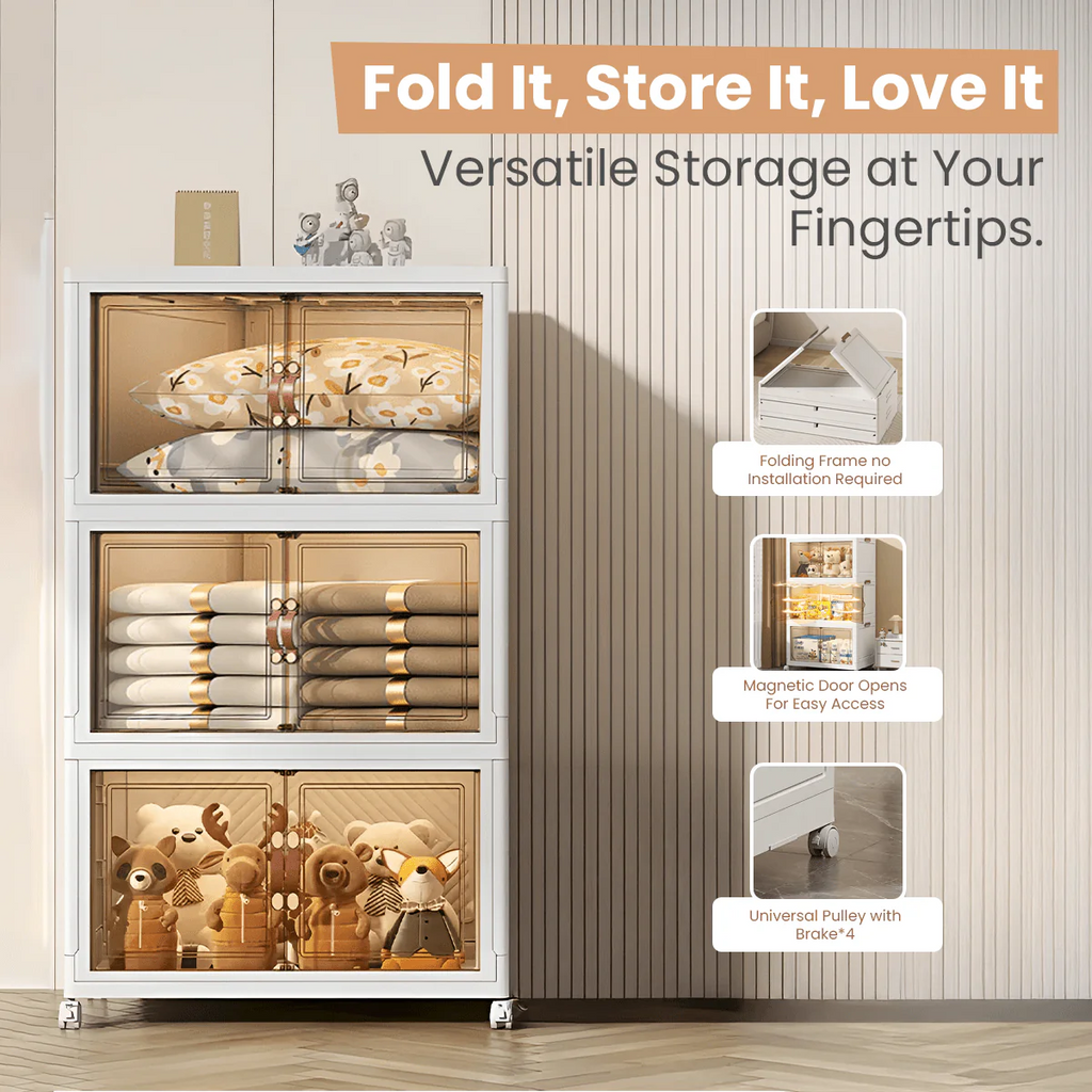Foldable Multi-purpose Wardrobe Storage Cabinet