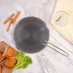 Multi-Purpose Stainless Steel Honeycomb Non Stick Tawa (28cm)