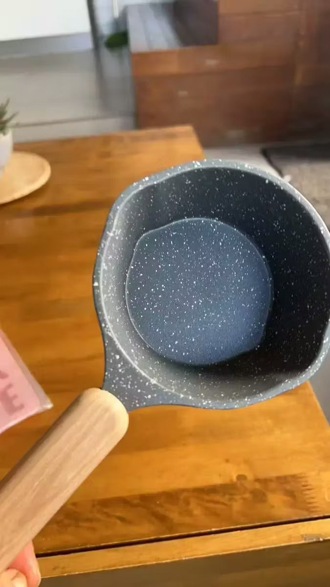 جدر صلصة (جدر صغير) فاخر ويا يد خشبية ضد الحروق