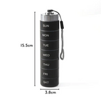 Aluminum Weekly Stackable 7-Day Medicine Container(Pack of 1)