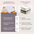 Dual-Sided Wire & Microfiber Reusable Dish Wash Cloth