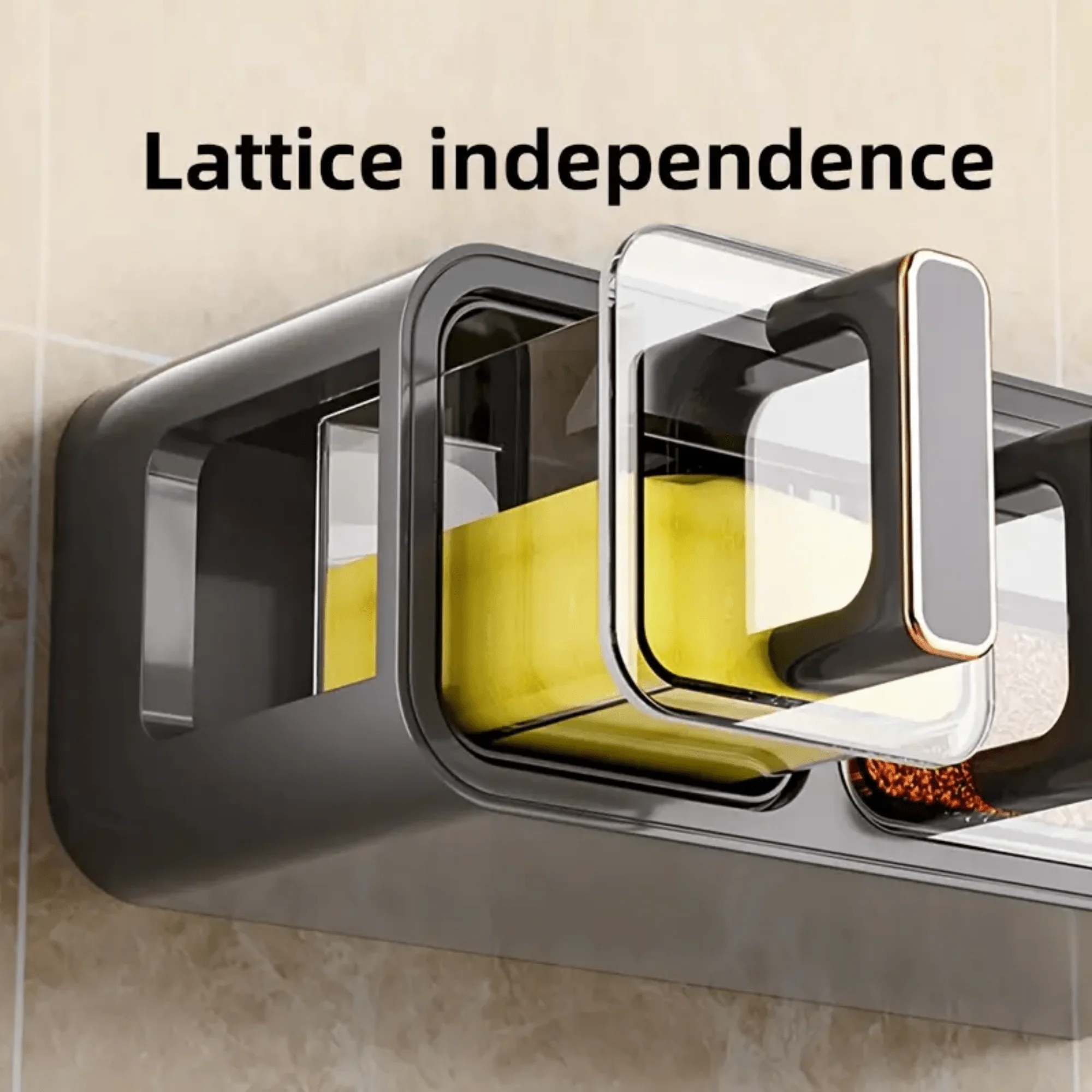 Wall-Mounted Punch-Free Seasoning Box Set