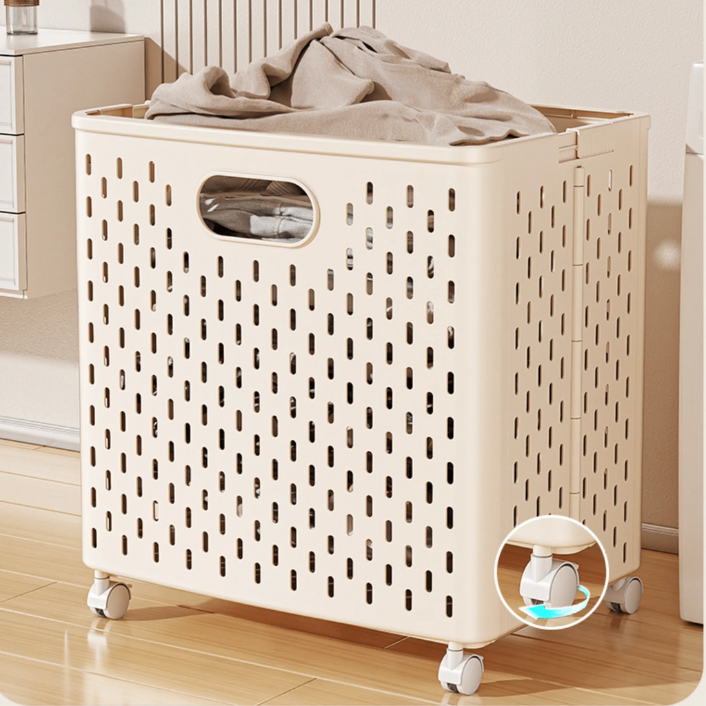Multifunctional Plastic Foldable Large-Capacity Laundry & Storage Basket (36cm)
