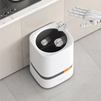 Multi-Functional Touch-Free Trash Can with Auto Bagging and Double Bucket(15Litre)