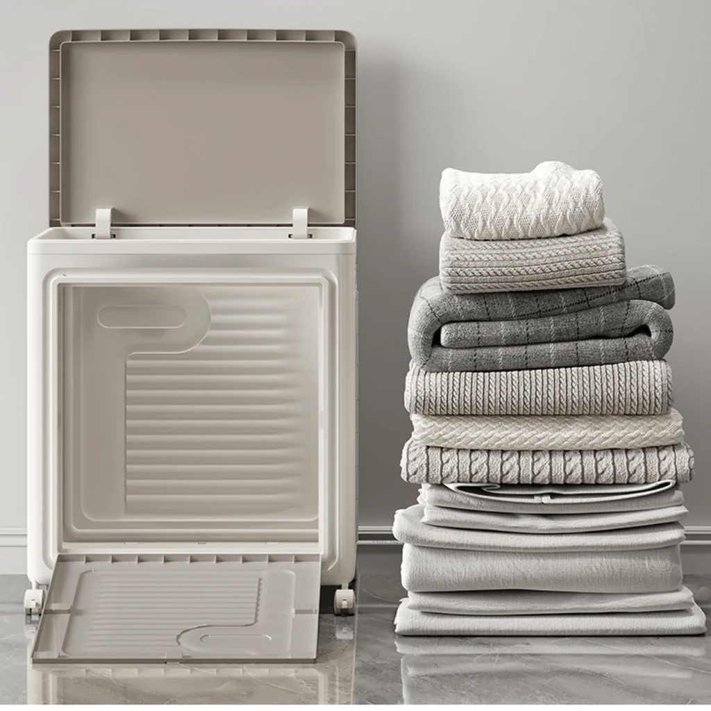 Space-Saving Multi-Functional Foldable Laundry Storage Basket (70L)