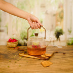 Multi-Functional Glass Teapot for Brewing and Steaming With Handle (1000ml)