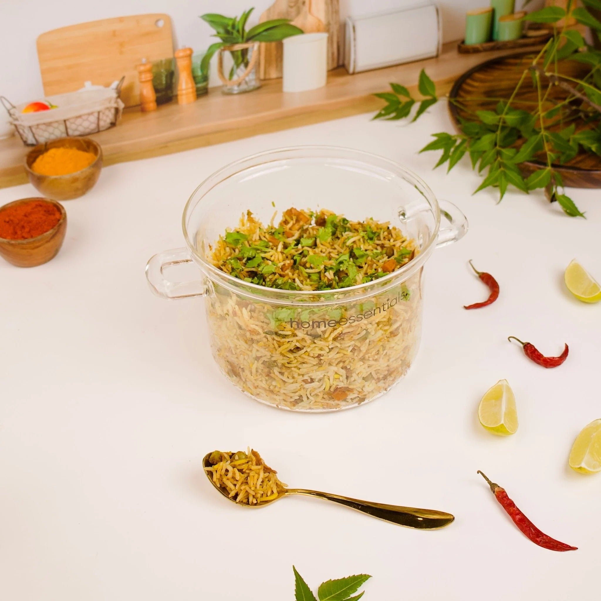 Multipurpose Transparent Borosilicate Cooking Pot (700 ml)