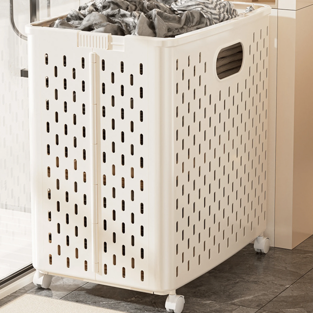 Multifunctional Plastic Foldable Large-Capacity Laundry & Storage Basket (36cm)