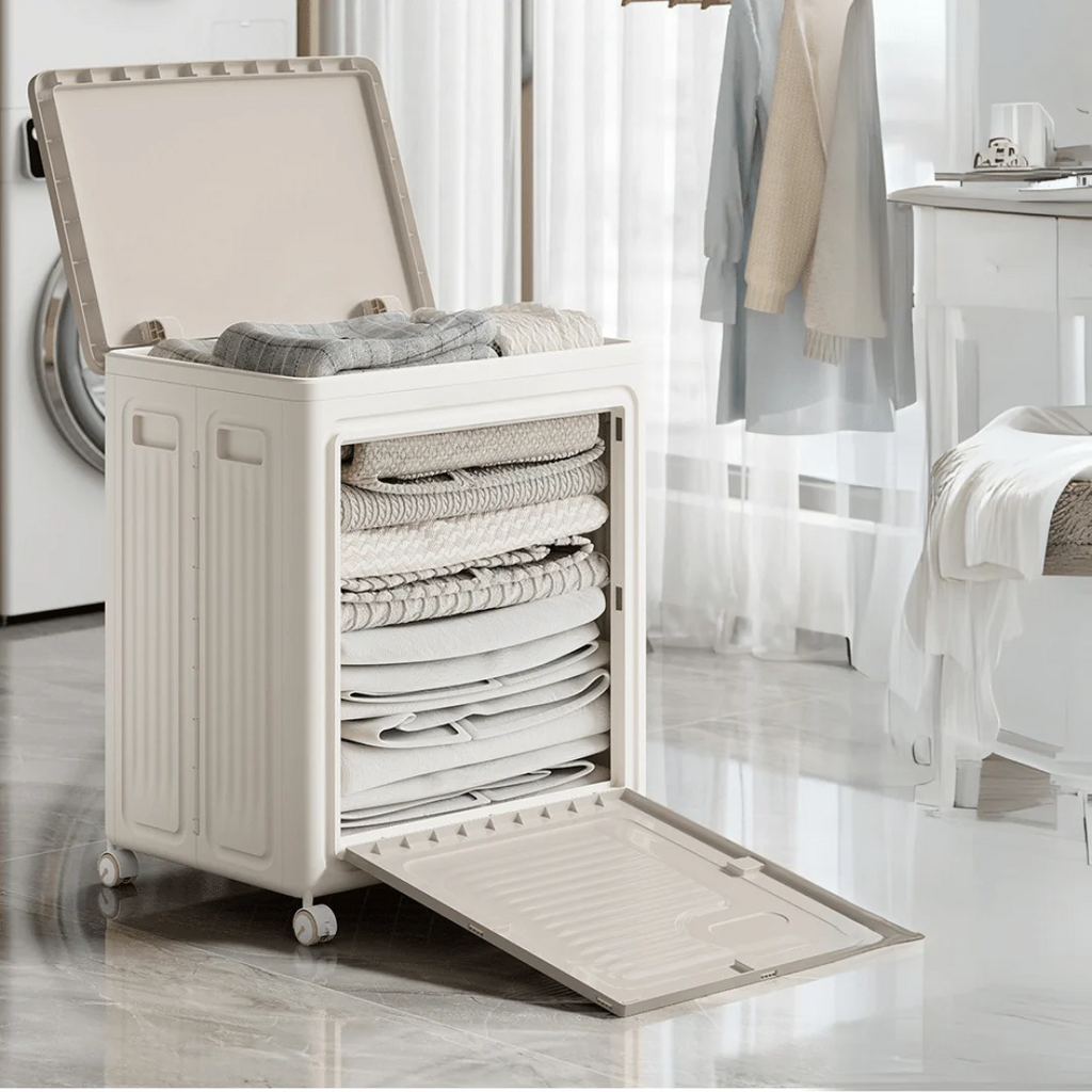 Space-Saving Multi-Functional Foldable Laundry Storage Basket (70L)