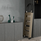 2-in-1 Aluminum 5 Steps Folding Ladder with Drying Rack