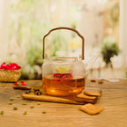 Multi-Functional Glass Teapot for Brewing and Steaming With Handle (1000ml)