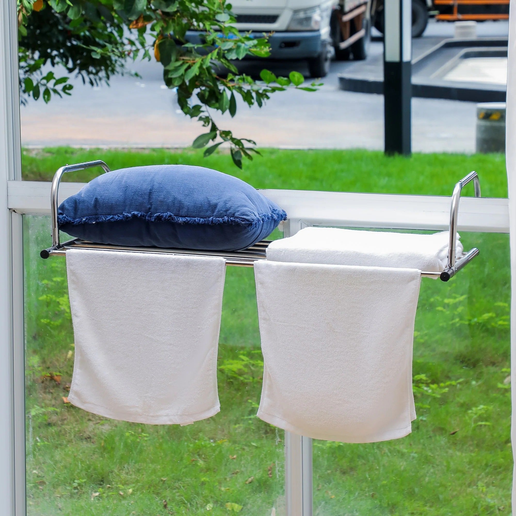 منشر ملابس (علاقة) للبالكون سهل التركيب