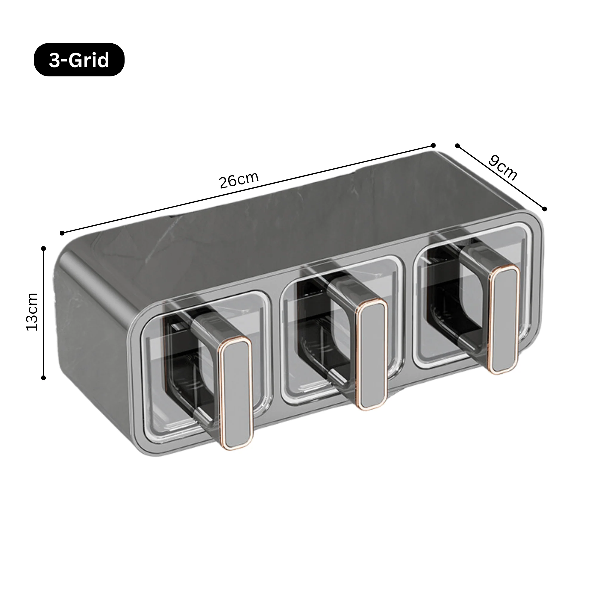 Wall-Mounted Punch-Free Seasoning Box Set