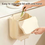 Space-Saving Folding Kitchen Trash Can with Lid(12L)