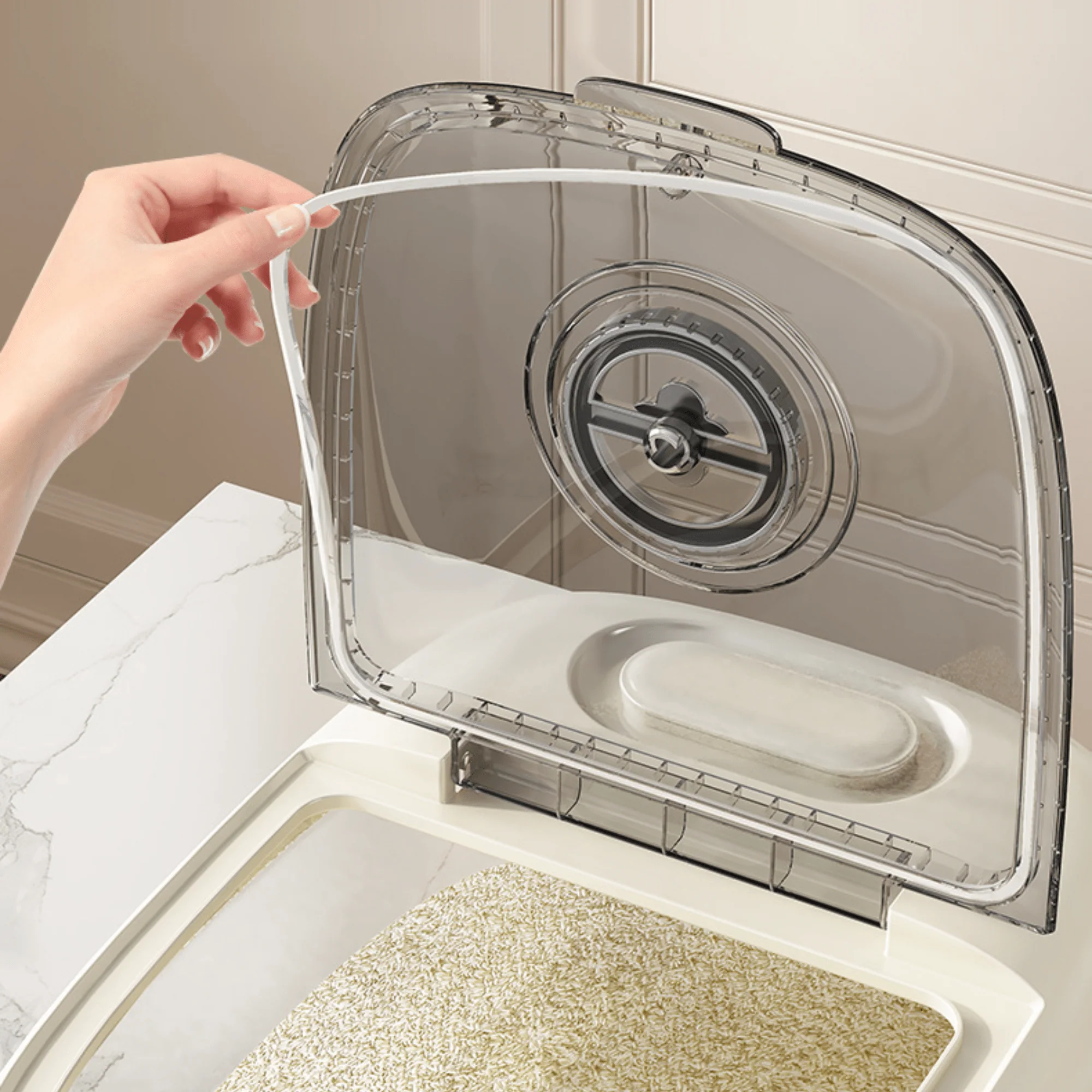 Multipurpose Rice Food Storage Container with Airtight Sealing Lid