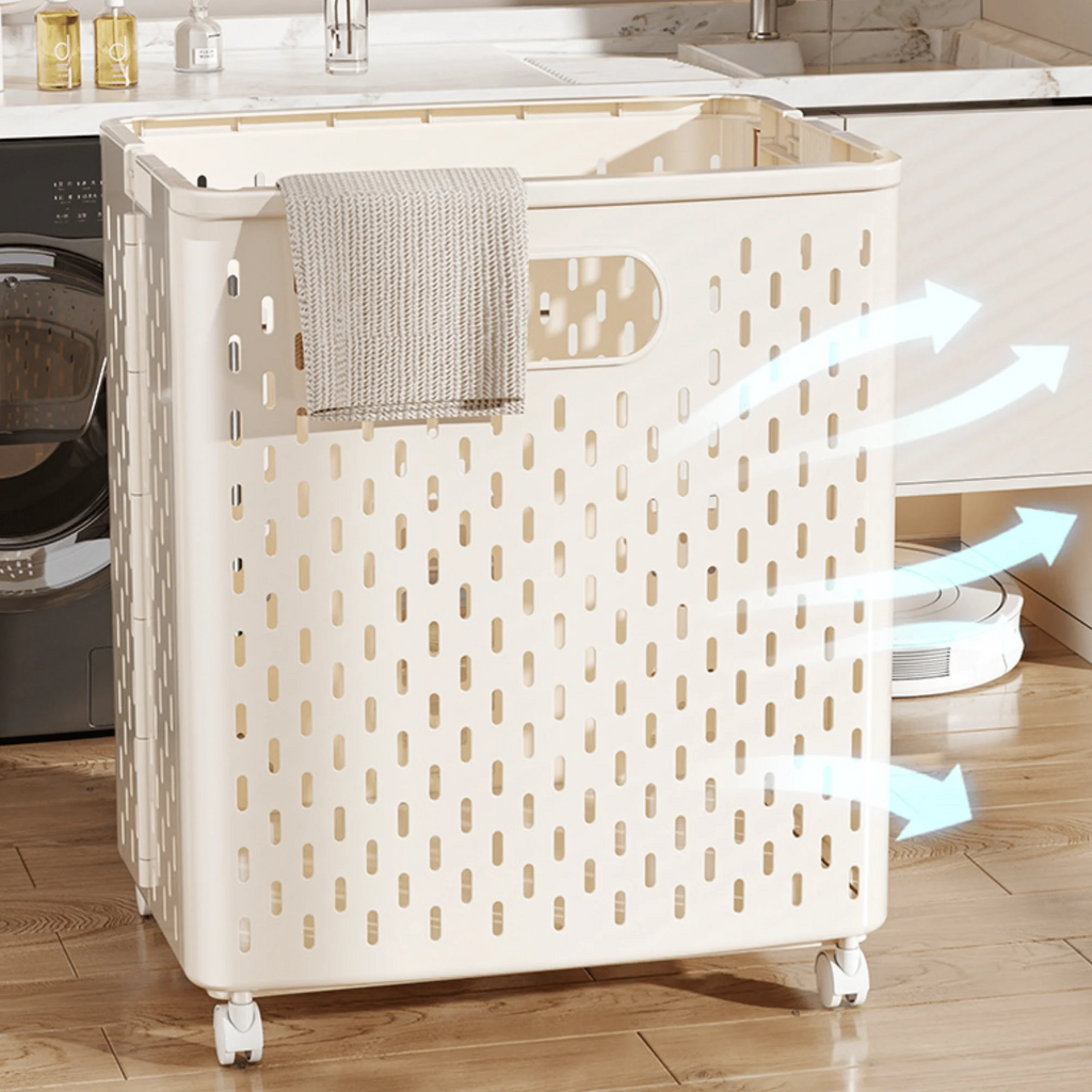 Multifunctional Plastic Foldable Large-Capacity Laundry & Storage Basket (36cm)