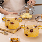 Multipurpose Borosilicate Glass Cooking Pot(1500ml)