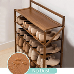 Multi-Use Foldable Wooden Shoe Storage Shelf (68cm)
