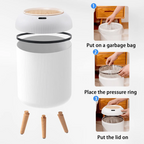Smart Motion Sensor Trash Can with Lid (12L)
