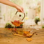 Multi-Functional Glass Teapot for Brewing and Steaming With Handle (1000ml)