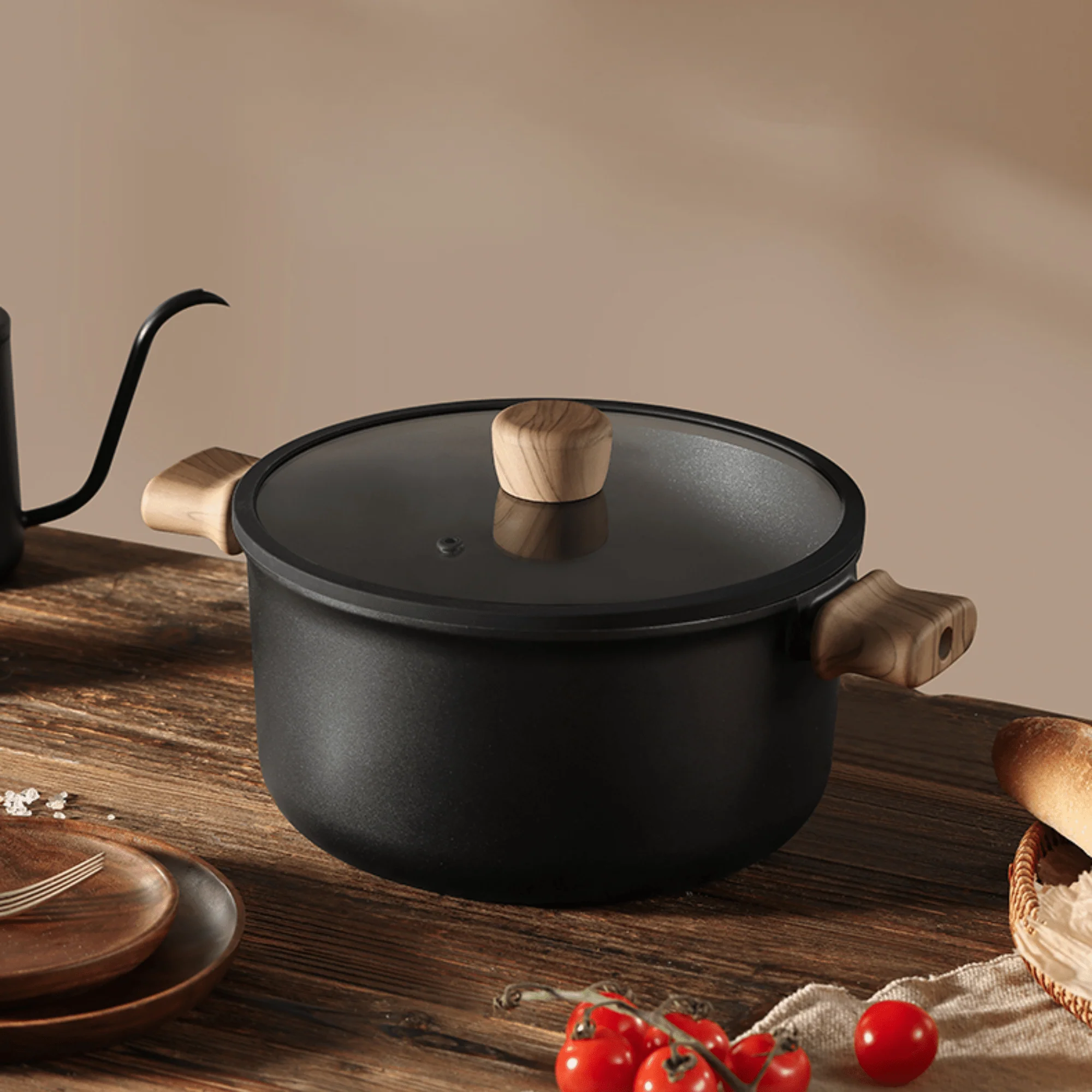 Titanium Non-Stick Soup Pot with Lid (24cm)