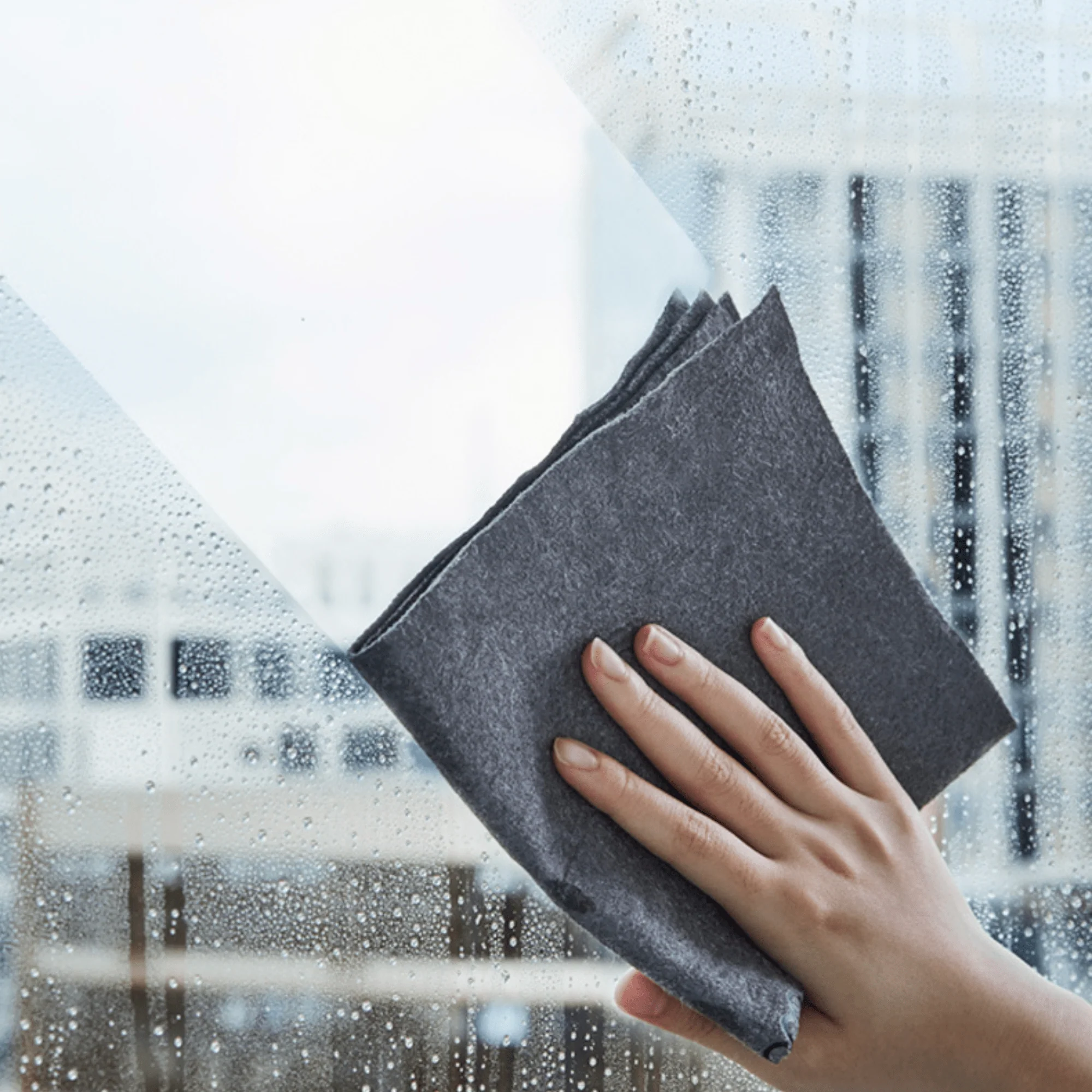 خرقة (قماش) تنظيف مايكرو-فايبر متعددة الأغراض وقابلة للاستعمال المتكرر وبدون وَبَر (خيوط ناعمة)