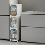 Multi-Purpose Foldable Rolling Storage Cabinet with Wheels (20cm)