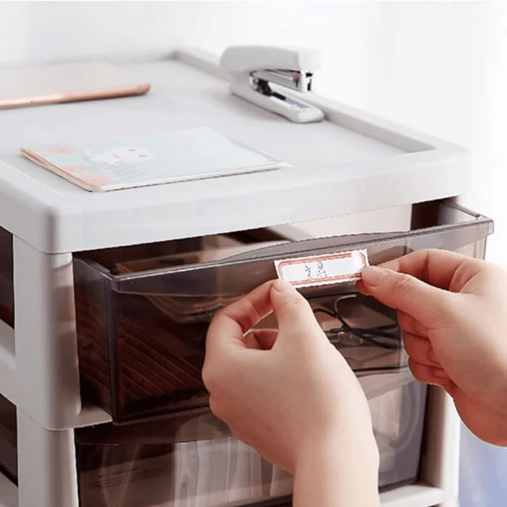 Multipurpose Multi-Layer Under Desk Storage Organizer with Lockable Wheels