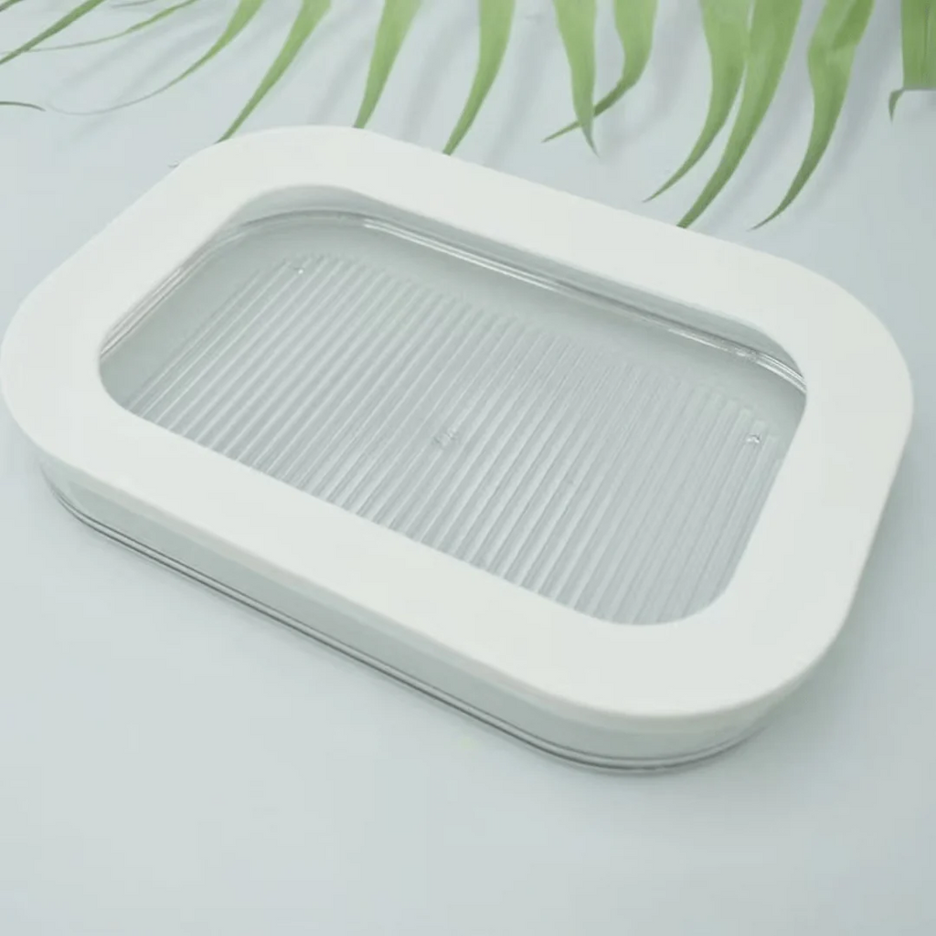 Multi-Purpose Three-Layer Transparent Refrigerator Sealed Storage Box with Lid