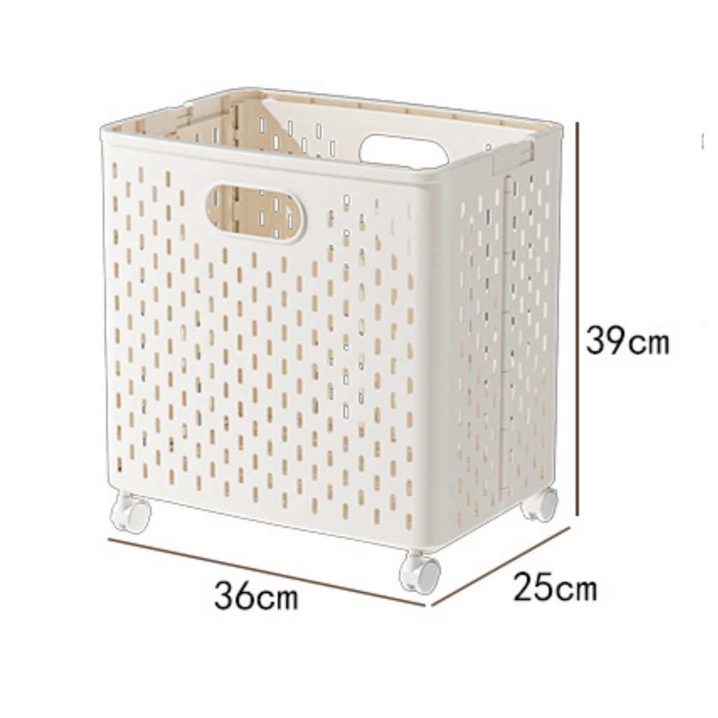 Multifunctional Plastic Foldable Large-Capacity Laundry & Storage Basket (36cm)
