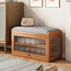 Multi-Tier Bamboo Wood Shoe Organiser Bench(70cm)