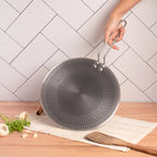 Multi-Purpose Stainless Steel Honeycomb Non Stick Tawa (28cm)