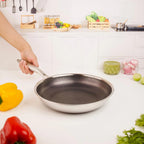 Multi-Purpose Stainless Steel Non-Stick Honeycomb Frying Pan(24cm)