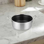 Multi-Purpose Stainless Steel Honeycomb Soup Pot with Lid (24cm)