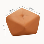 Elegant Light Luxury Octagonal Leather Foot Stool