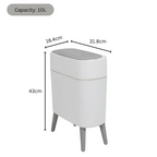 Smart Sensor Hands-Free Trash Can with Elevated Legs(10L)