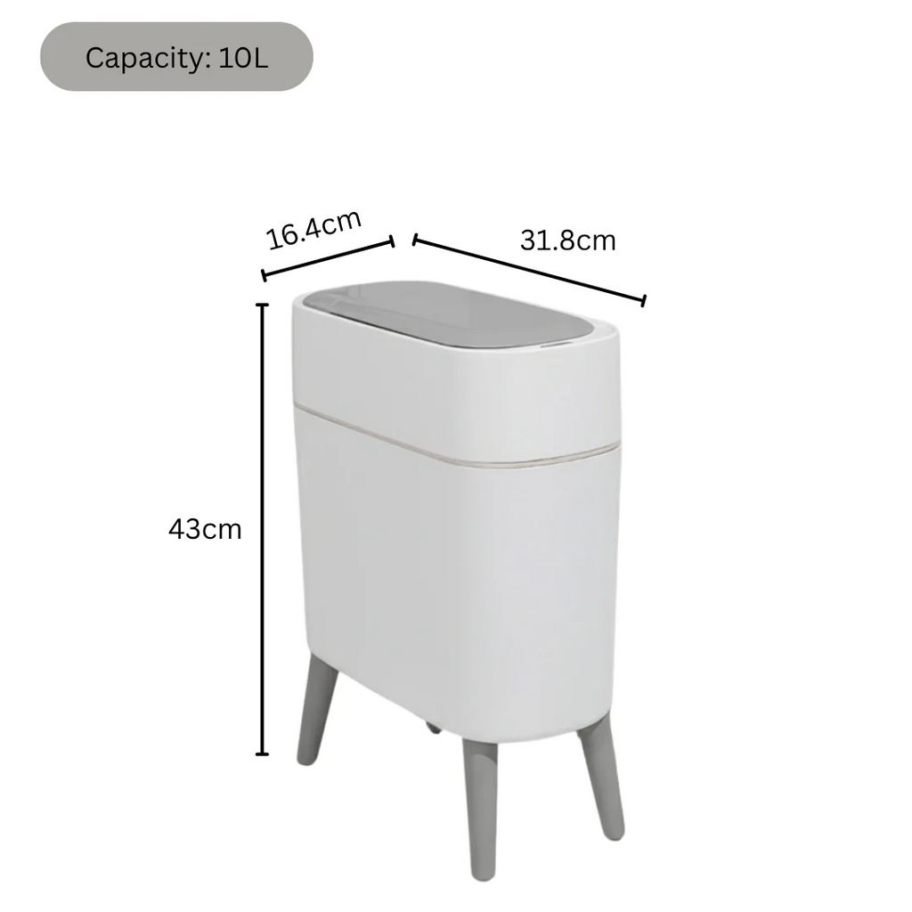 Smart Sensor Hands-Free Trash Can with Elevated Legs(10L)