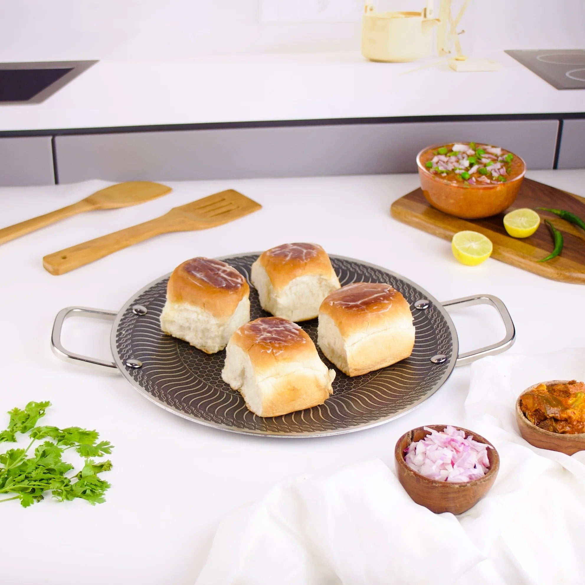 Stainless Steel Honeycomb Multi-Purpose Pan & Tray with Handle (30cm)