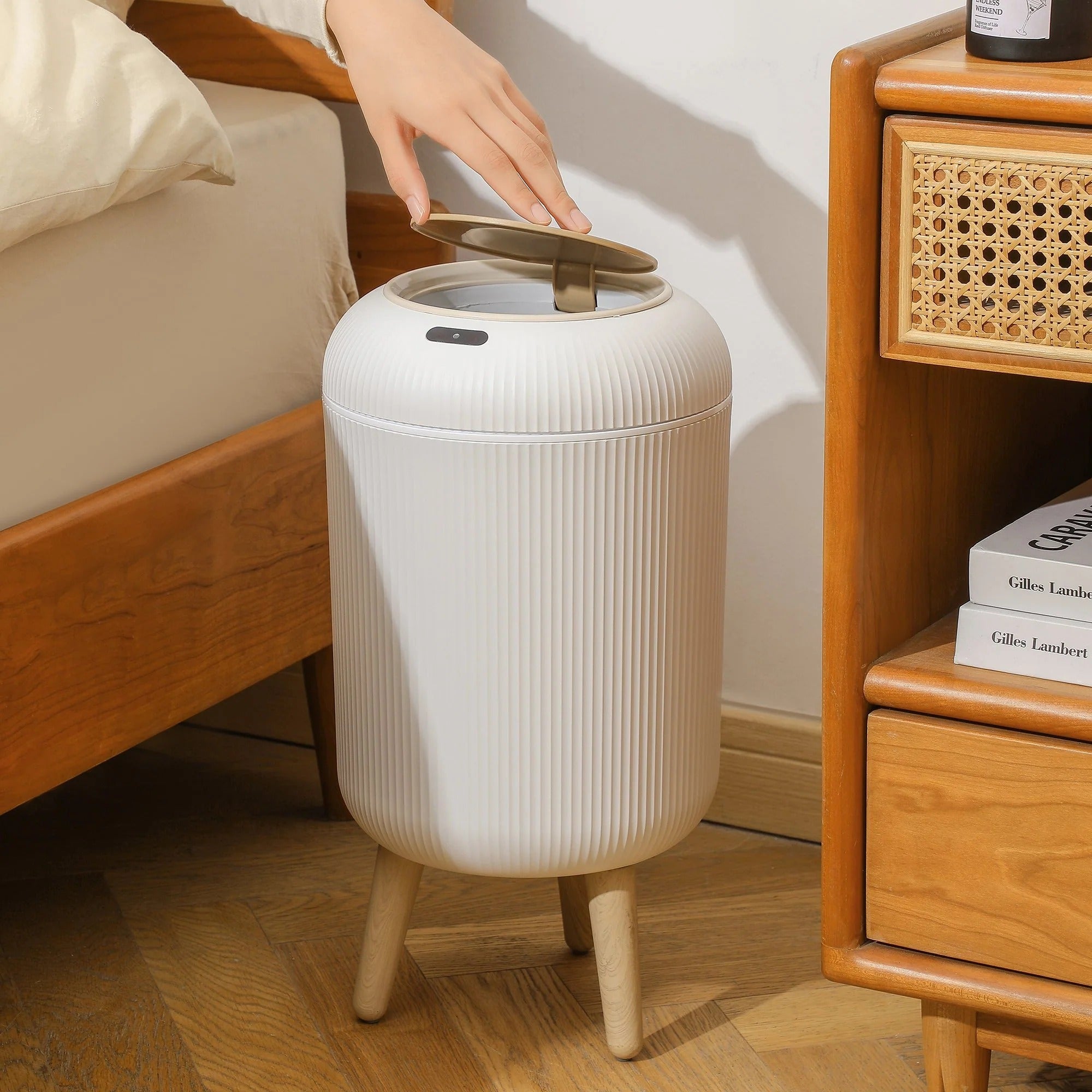 Smart Motion Sensor Trash Can with Lid (12L)