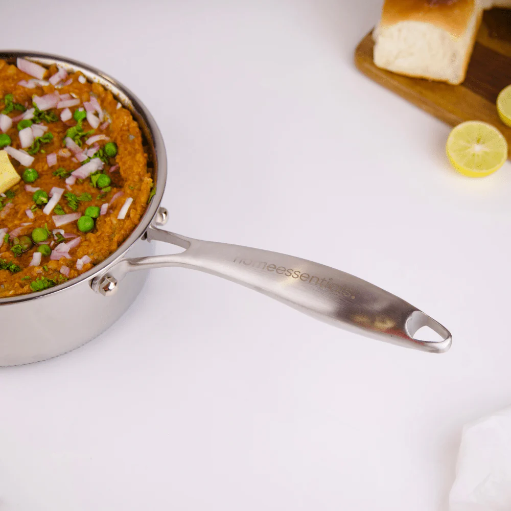 Stainless Steel Multi-Purpose Honeycomb Frying Pan With Lid(18cm)