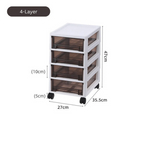 Multipurpose Multi-Layer Under Desk Storage Organizer with Lockable Wheels