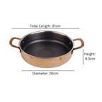Multi-Purpose Copper Core Honeycomb Cooking Pot With Lid (26cm)