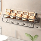 Punch-Free Bathroom Storage Rack (59cm)