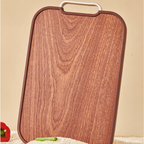 Multi-Function Ebony Stainless Steel Double-Sided Cutting Board (40cm)
