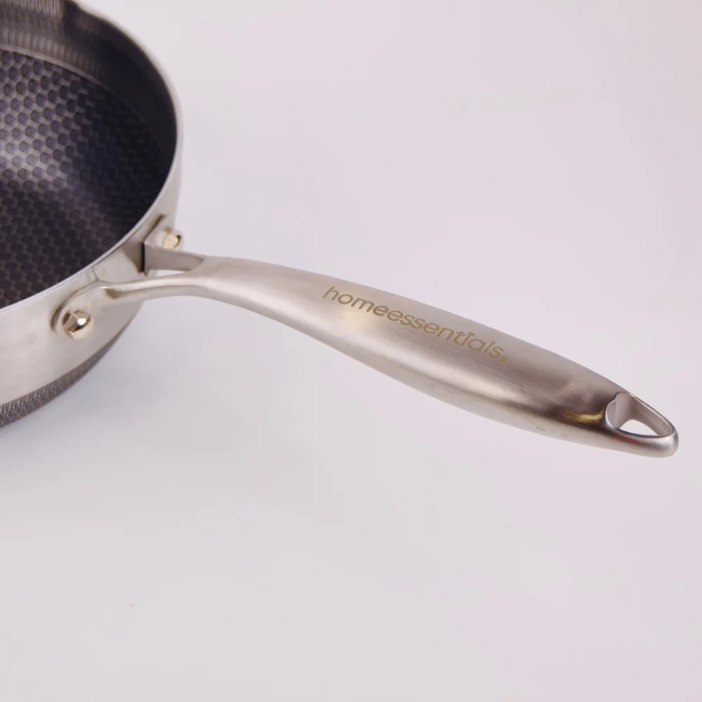 Stainless Steel Honeycomb Non-Stick Frying Pan With Lid(24cm)