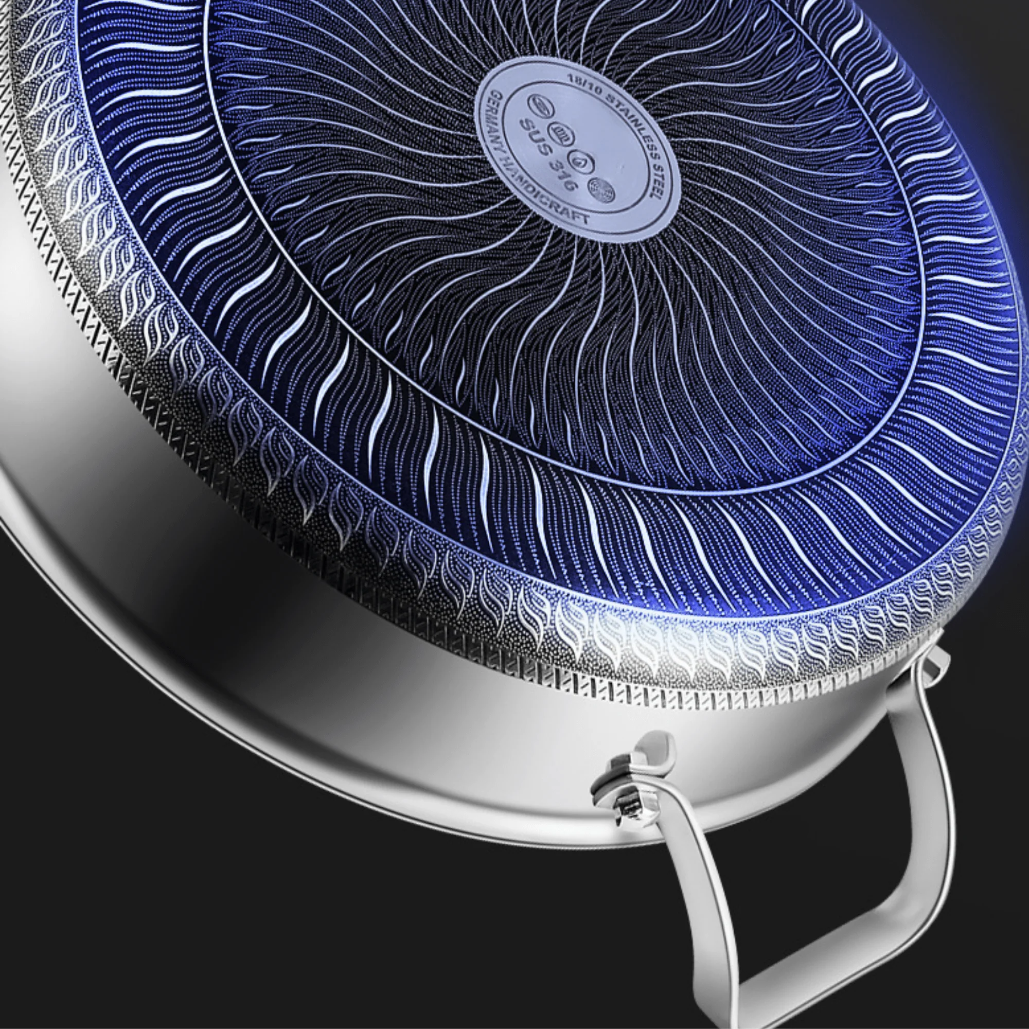 Stainless Steel Non-Stick Honeycomb Deepen Frying Pan (30cm)