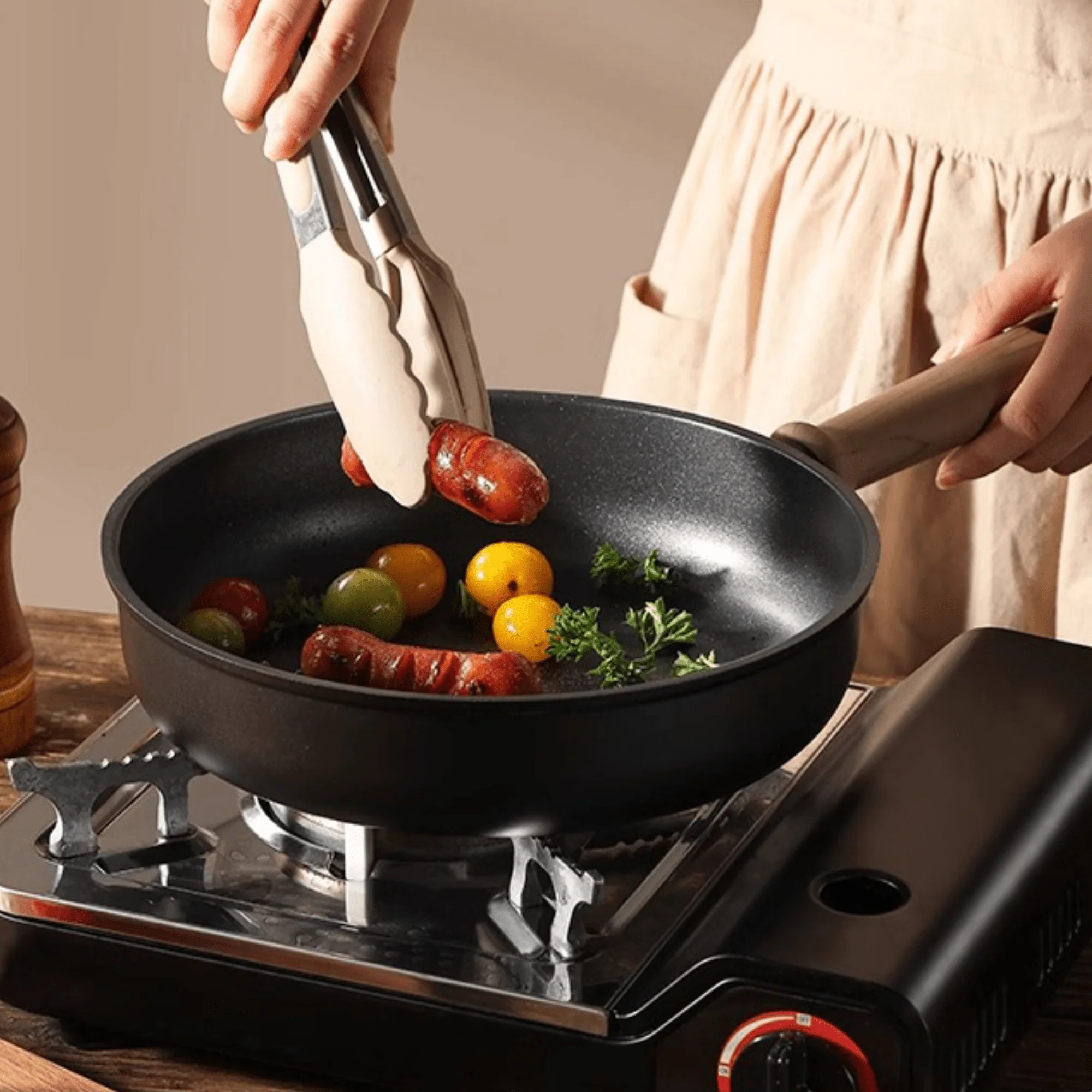 Non-Stick Titanium Fry Pan with Visual Lid (28 cm)