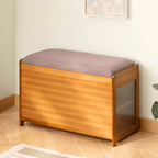 Multi-Tier Bamboo Wood Shoe Organiser Bench(70cm)