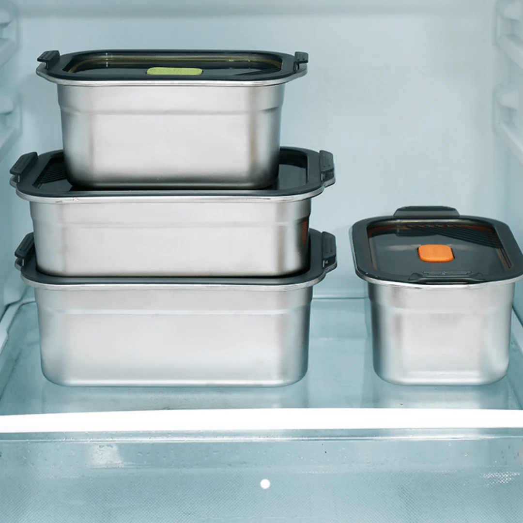 Multifunctional Vacuum-Sealed Stainless Steel Food Storage Container