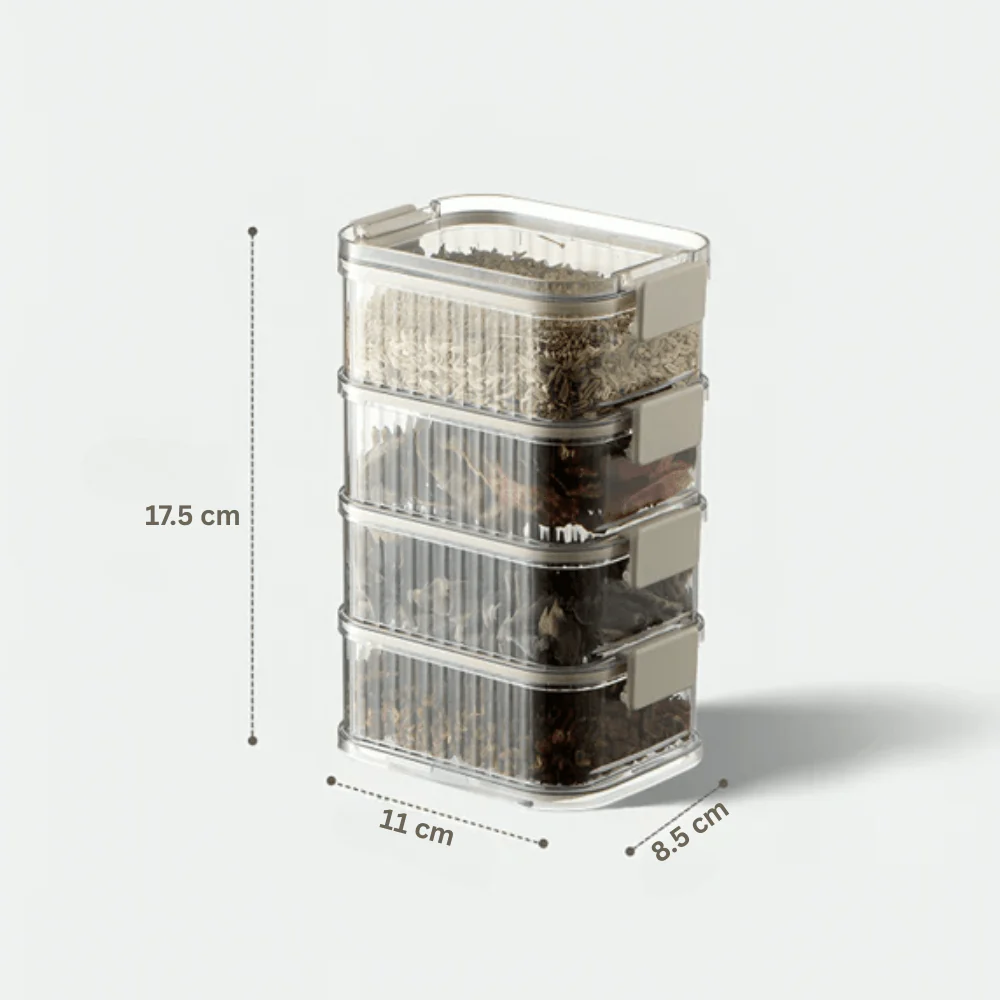 Transparent Stacking Food Storage Containers